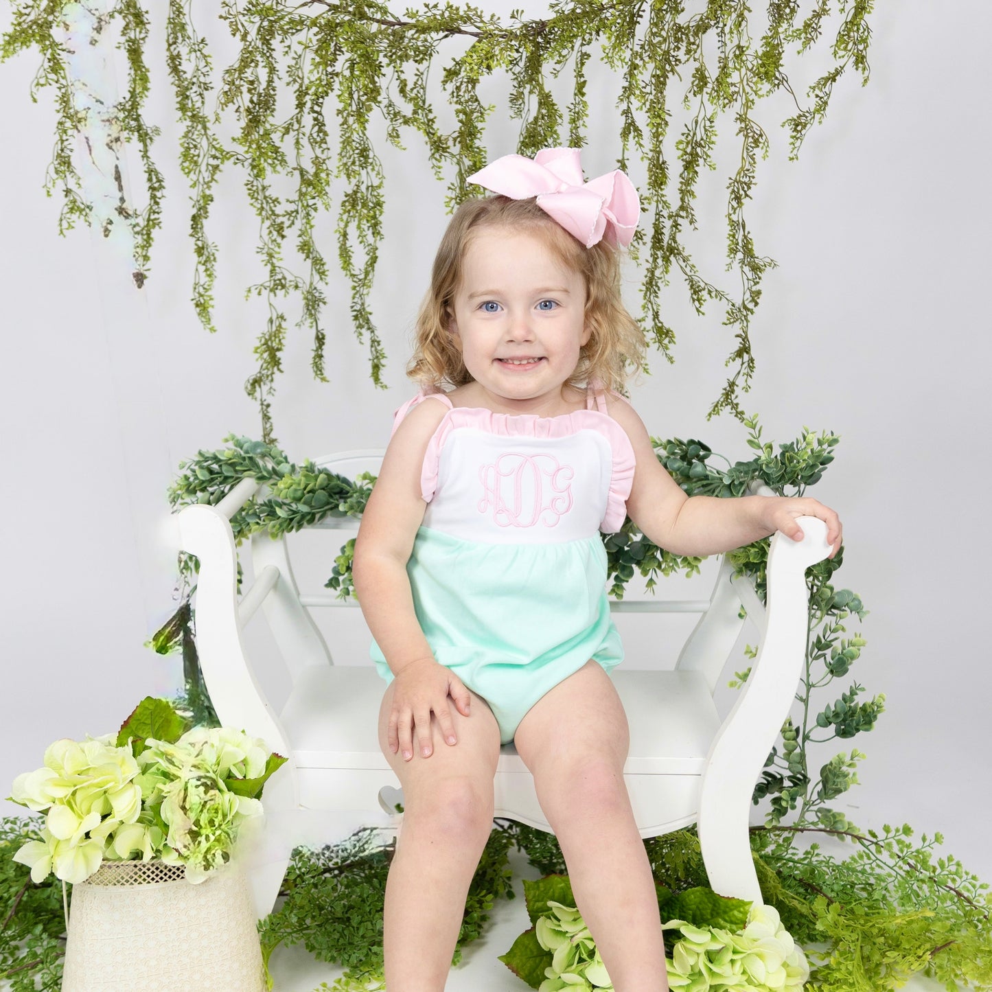 Girls Knit Tie Sunsuit