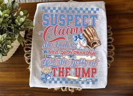 Game Day Suspect Baseball T-Shirt