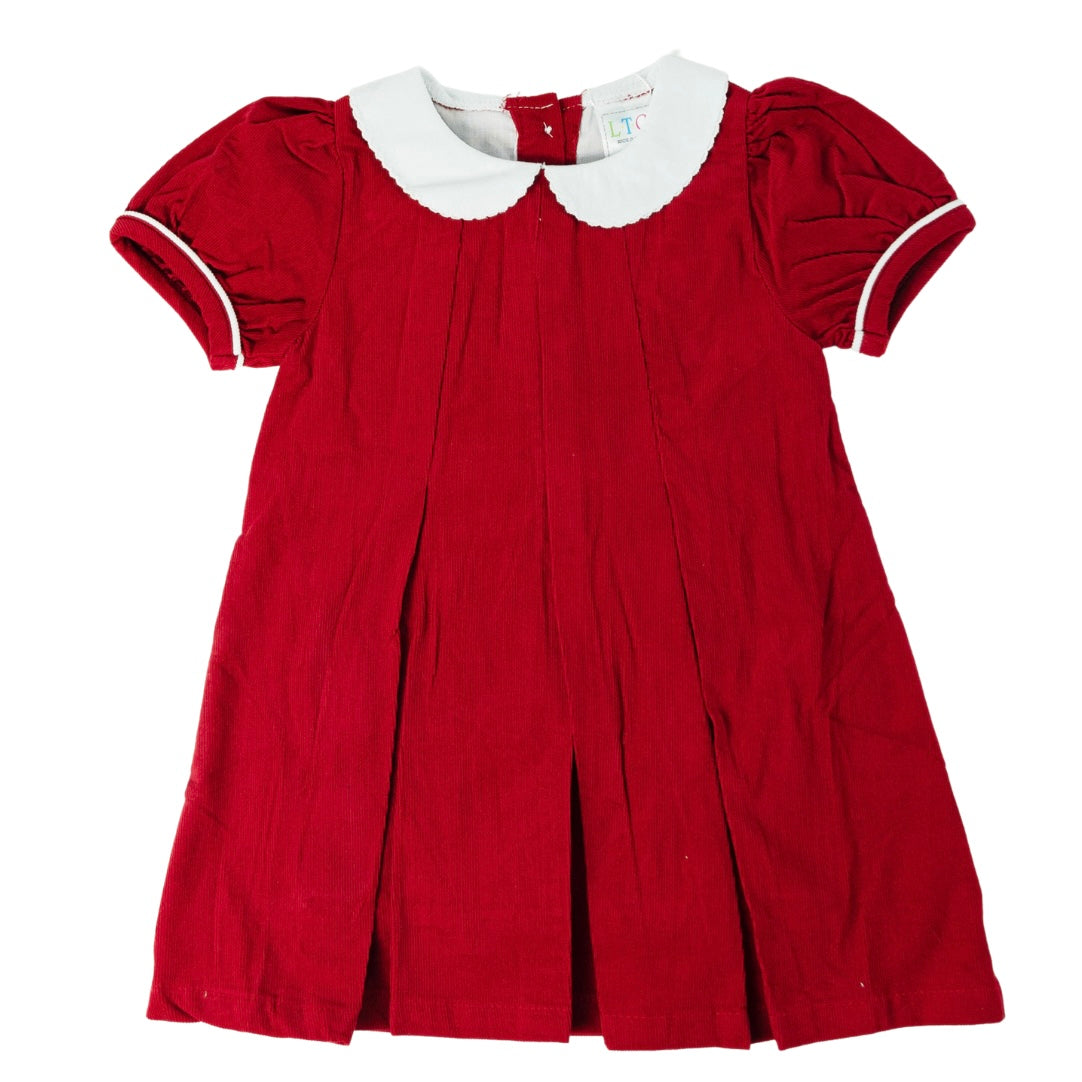 Pleated Peter Pan Collar Dress