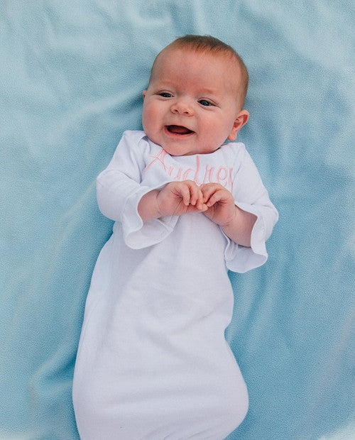 Girls Infant Gown with Ruffle