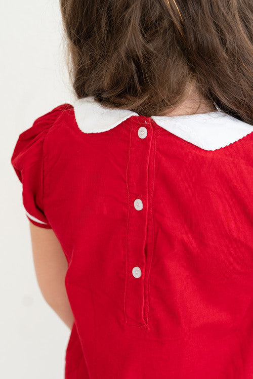 Pleated Peter Pan Collar Dress