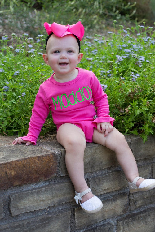 Long Sleeve Ruffle Bodysuit