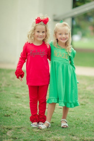 Girls Ruffle Long Sleeve Layering Tee