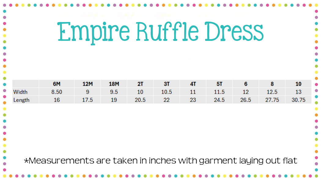 Girls Longsleeve Empire Ruffle Dress