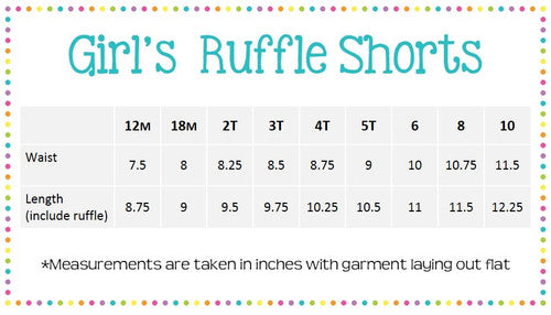 Girls Knit Ruffled Shorties
