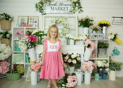 Girls Flutter Sleeve Twirl Dress