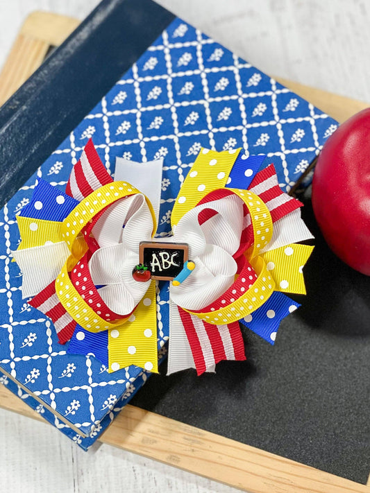 ABC's Back-To-School Hair Bow