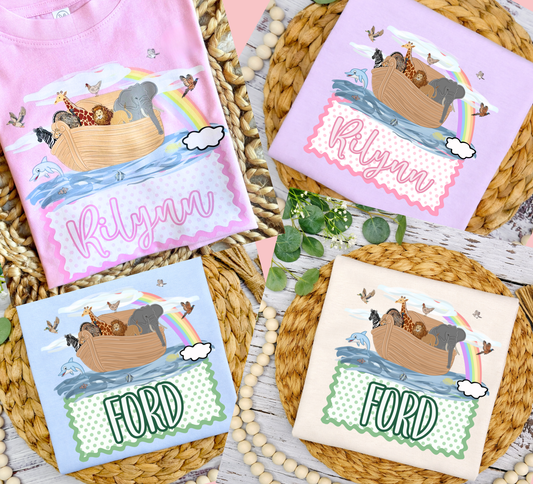Kids Personalized Noah’s Ark T-shirt