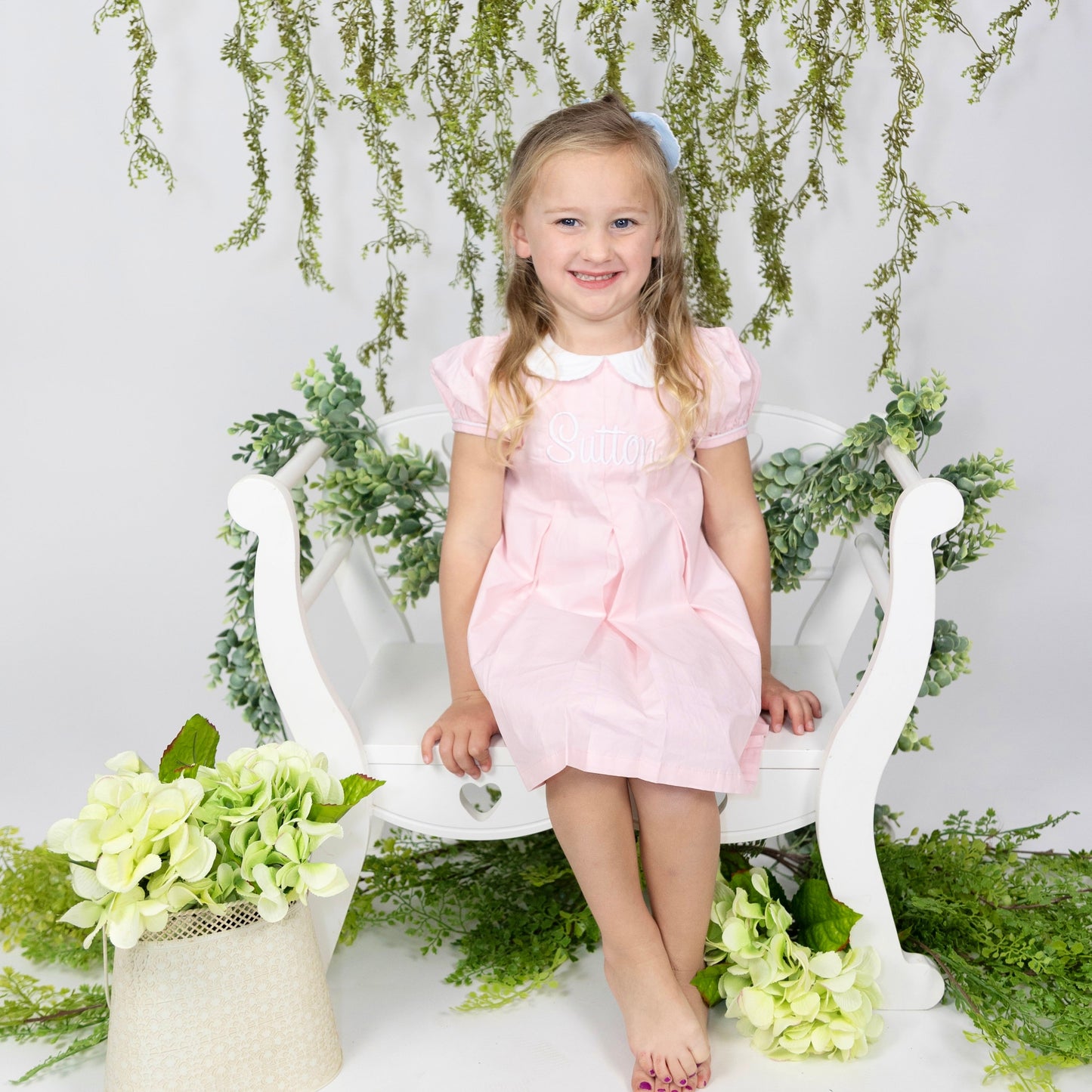Pleated Peter Pan Collar Dress