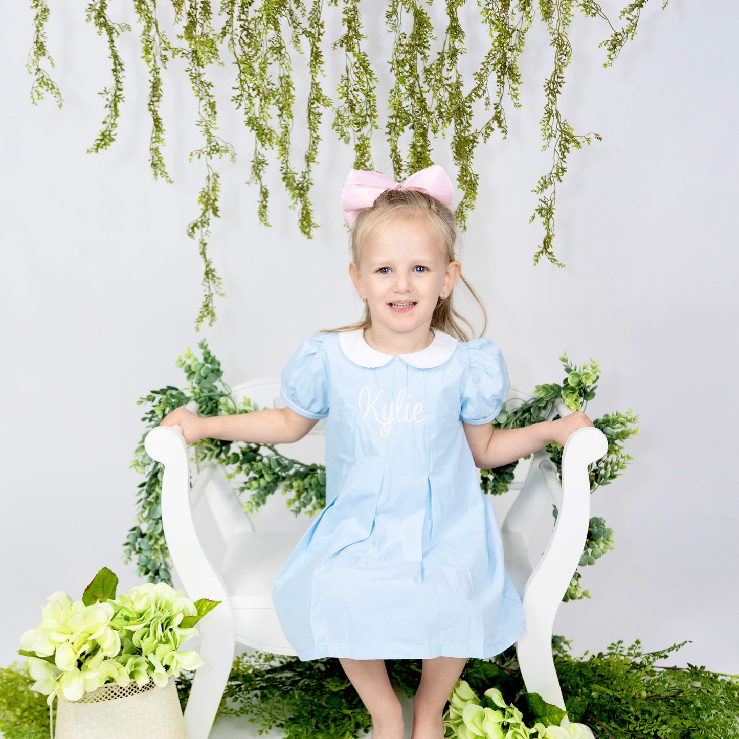Pleated Peter Pan Collar Dress