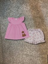 Girls Pink Puppy Outfit