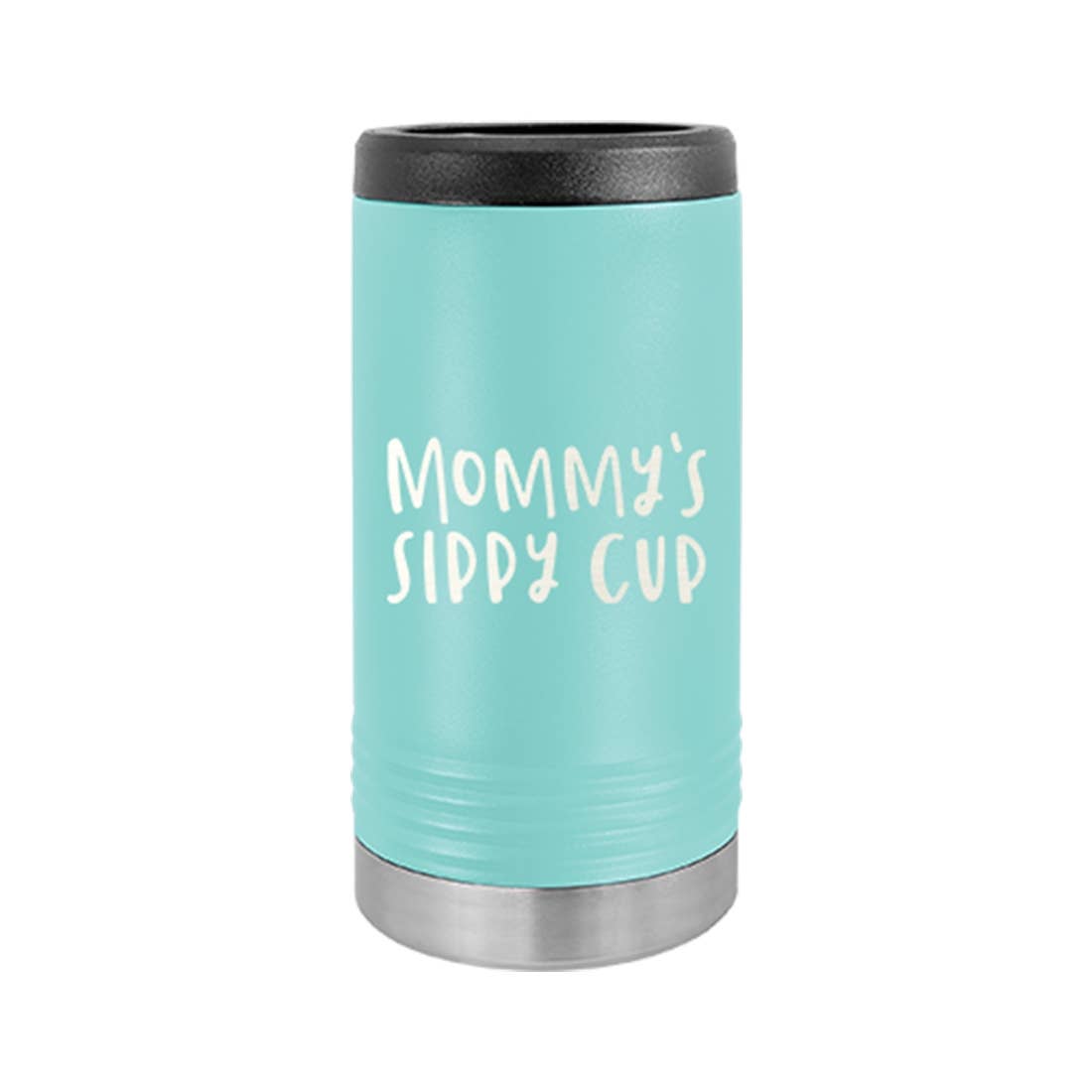 Mommy's Sippy Cup Teal Slim Beverage Holder