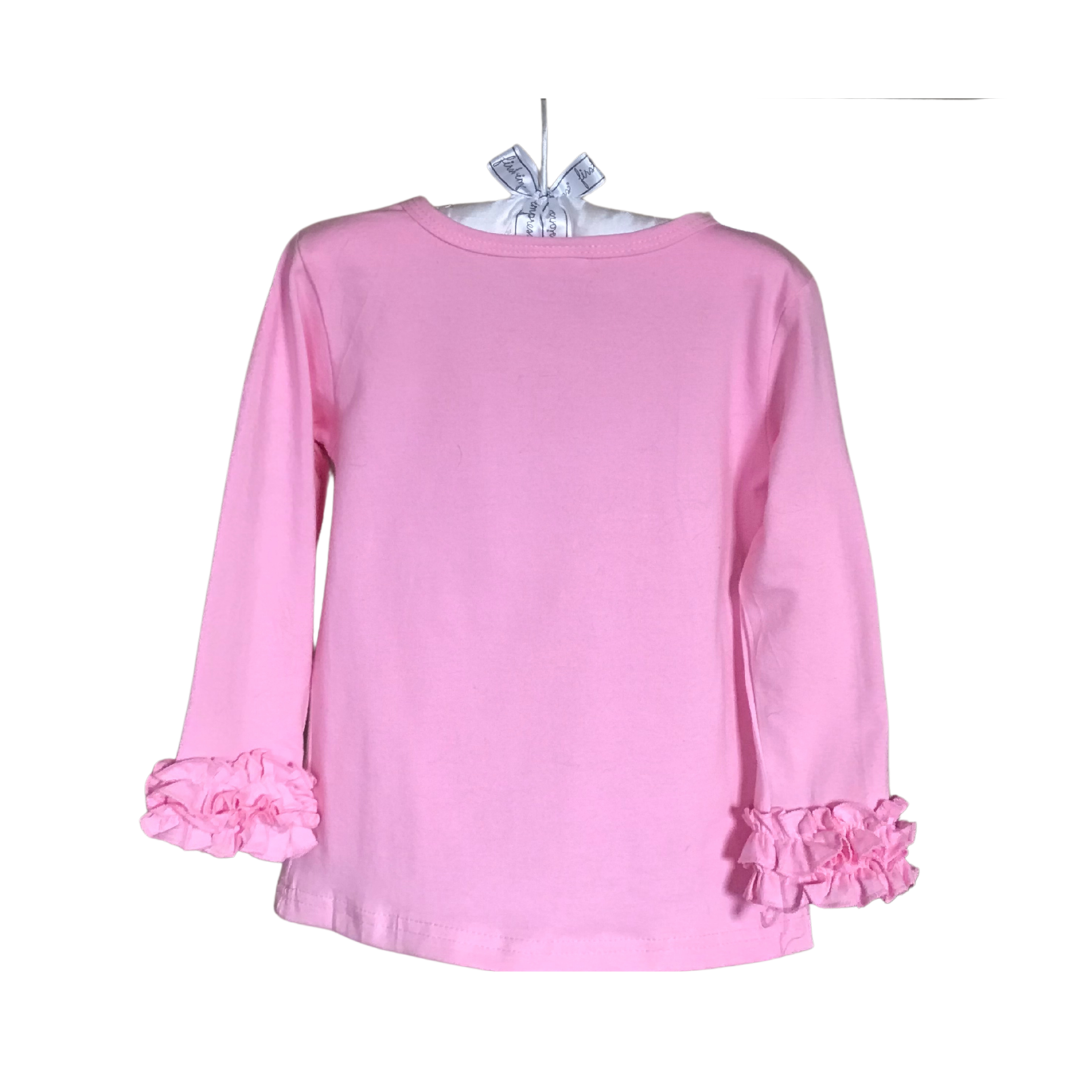 Blanks Long sleeve COTTON shirts with ruffles PINK - WHITE