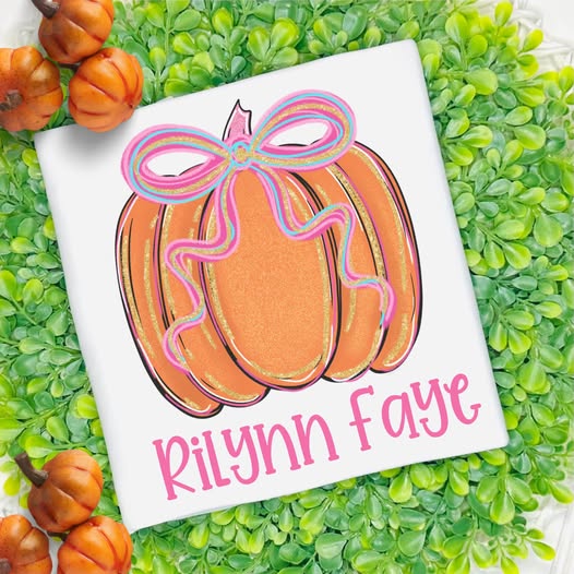 Personalized Halloween Shirt- Coquette Pumpkin