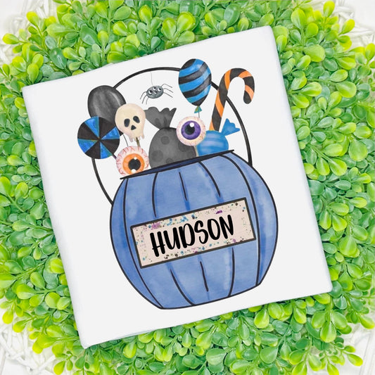 Personalized Halloween Shirt- Halloween Bucket