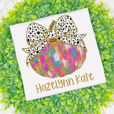 Personalized Watercolor Pumpkin Shirt
