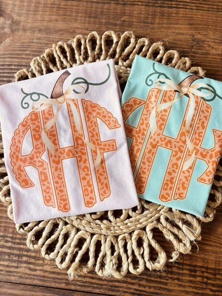 Pumpkin Monogram Shirt