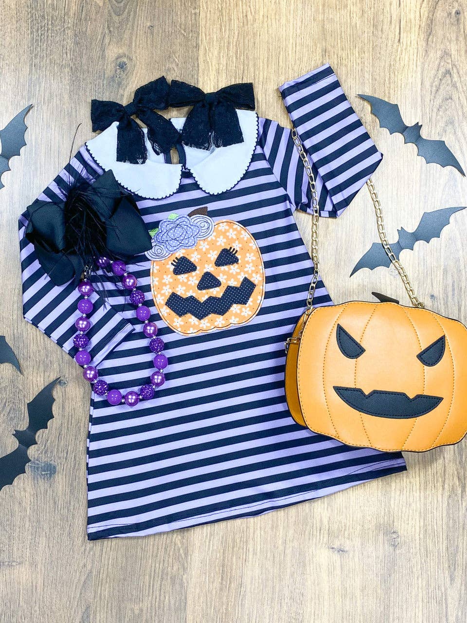 Striped Jack-O-Lantern Dress