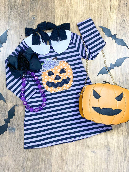 Striped Jack-O-Lantern Dress