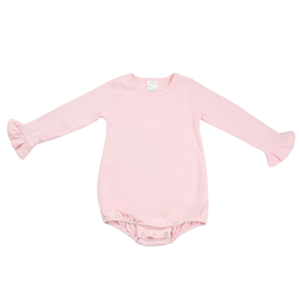 Girls Ruffle Long Sleeve Knit Bubble