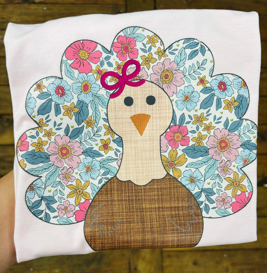 Girls Turkey Floral T-shirt