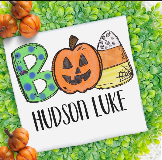 Personalized Boo Halloween Shirt