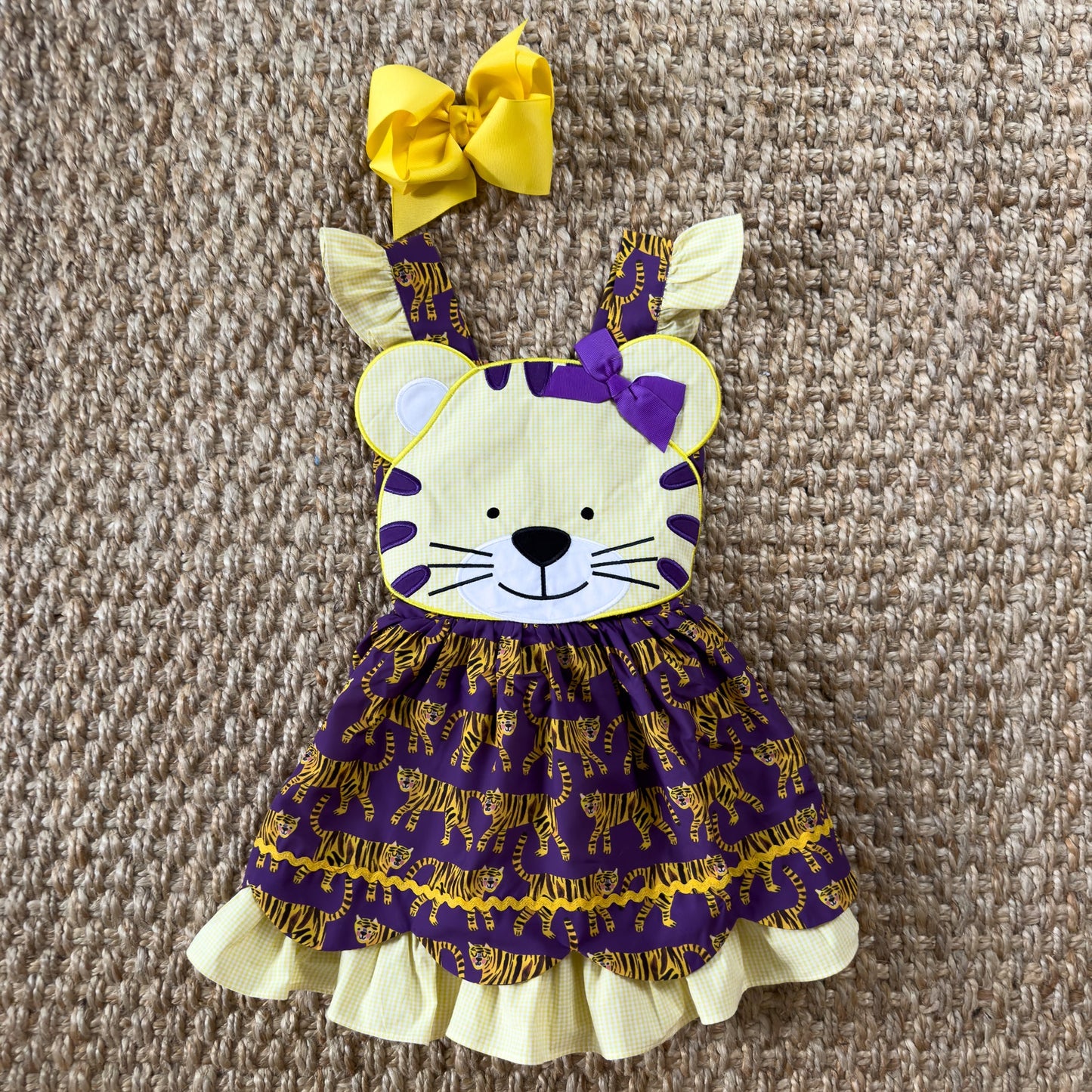 Gold & Purple Tiger Dress