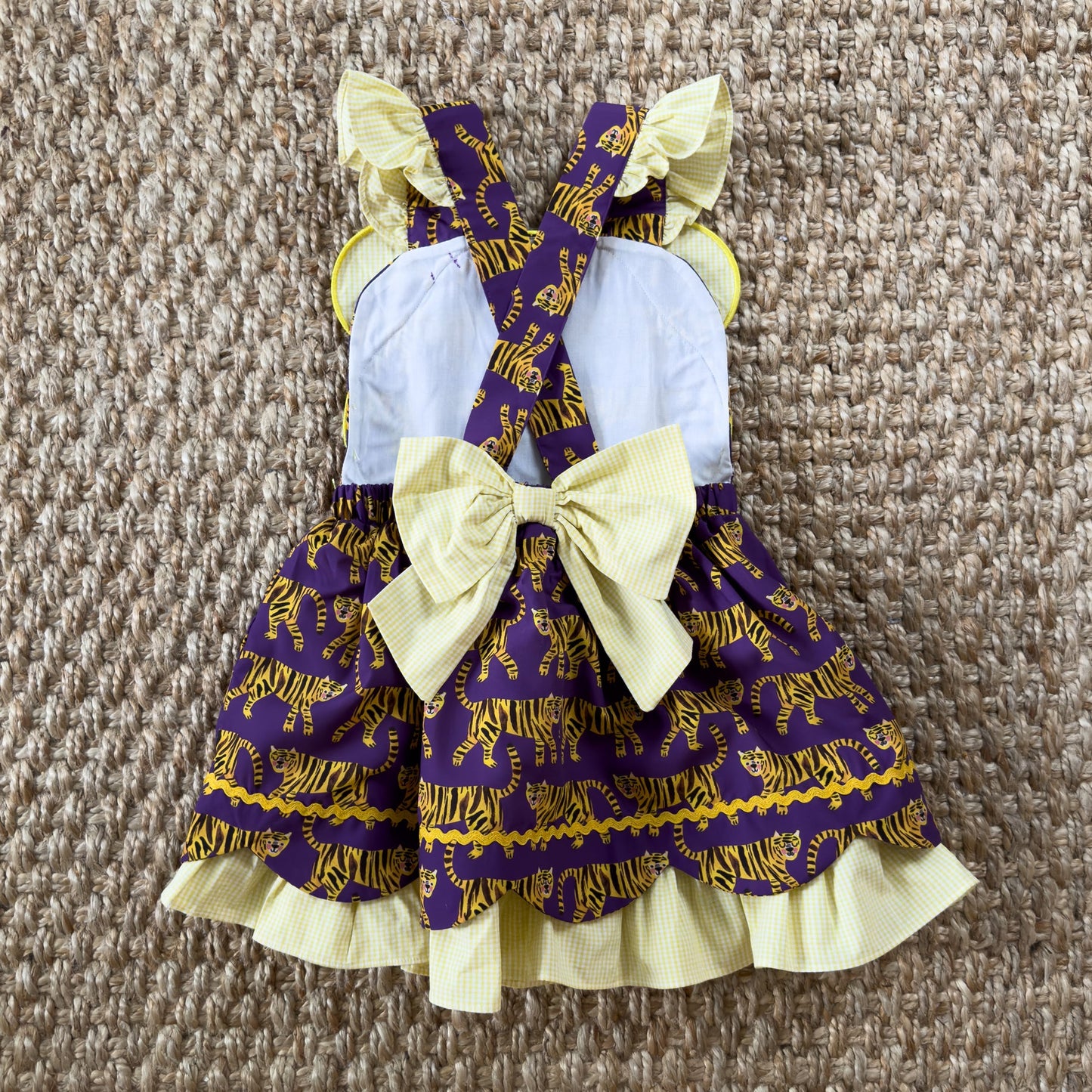 Gold & Purple Tiger Dress