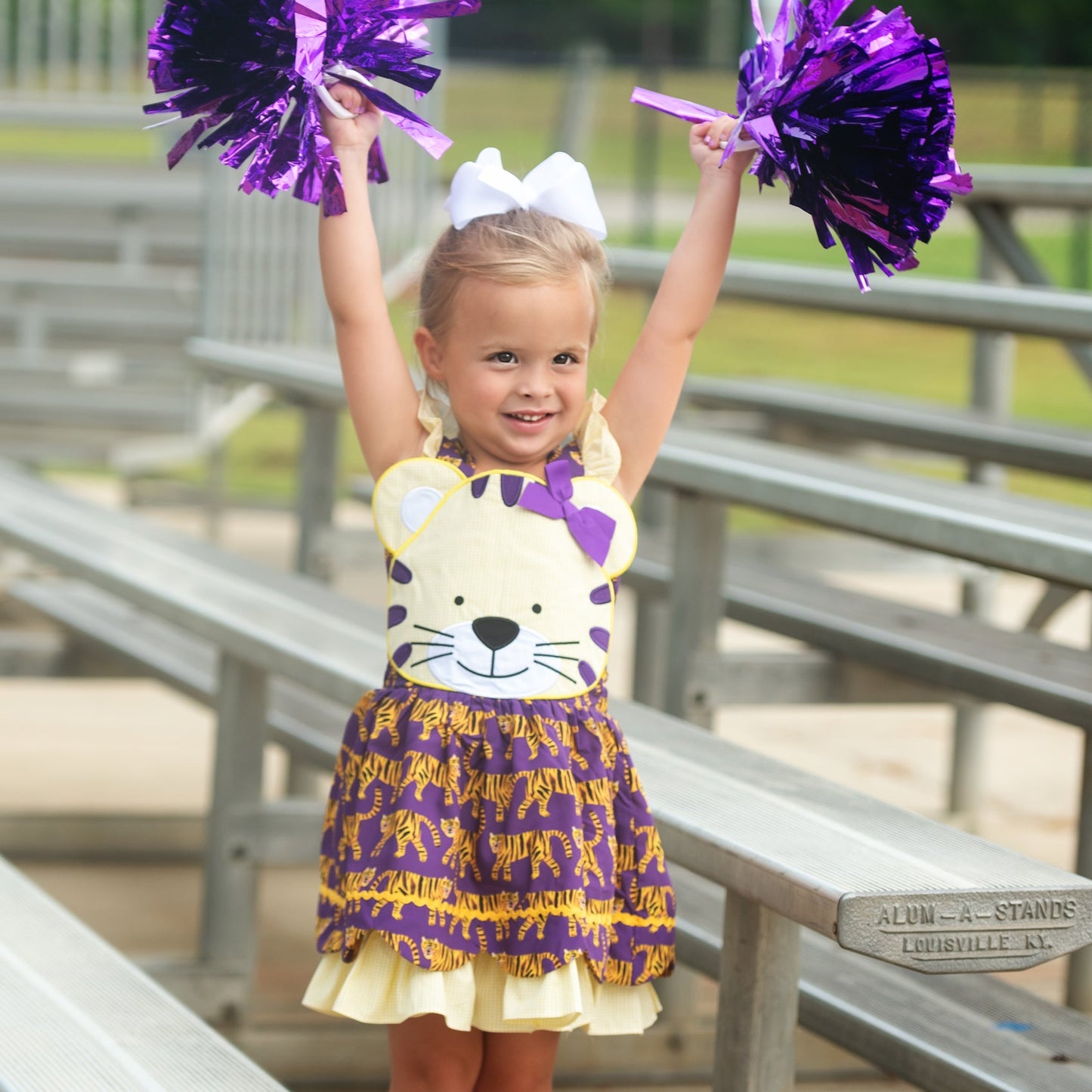 Gold & Purple Tiger Dress