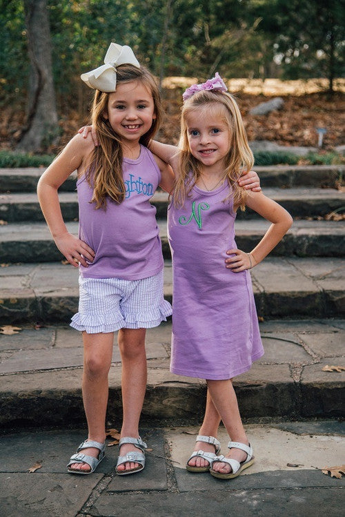 Girls Ruffled Seersucker Shorties
