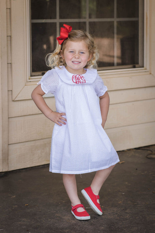 Short Sleeve Bishop Dress