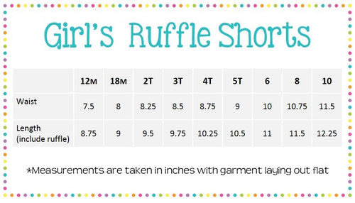 Girls Ruffled Seersucker Shorties