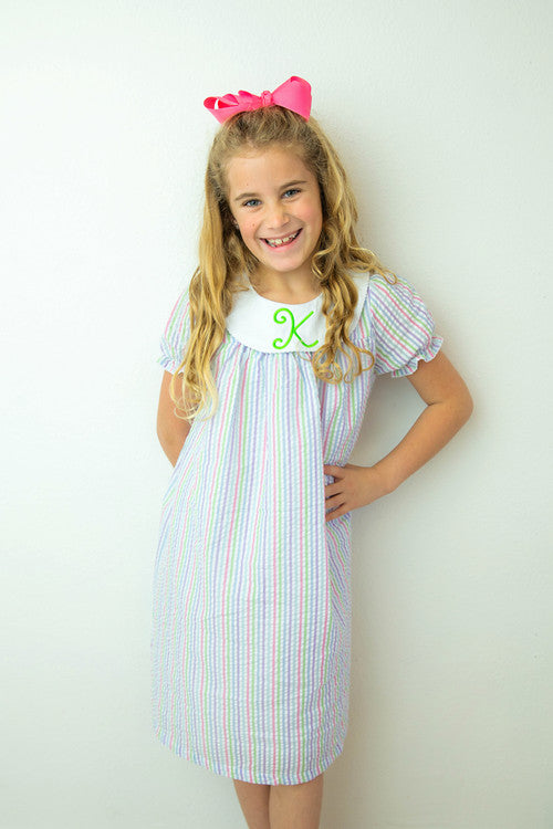 Short Sleeve Bishop Dress
