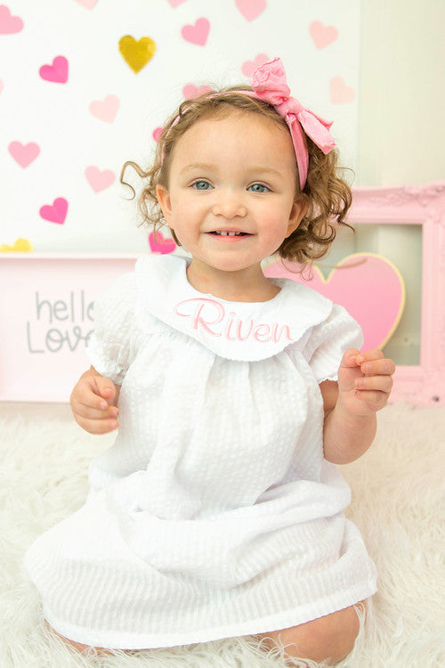 Short Sleeve Bishop Dress