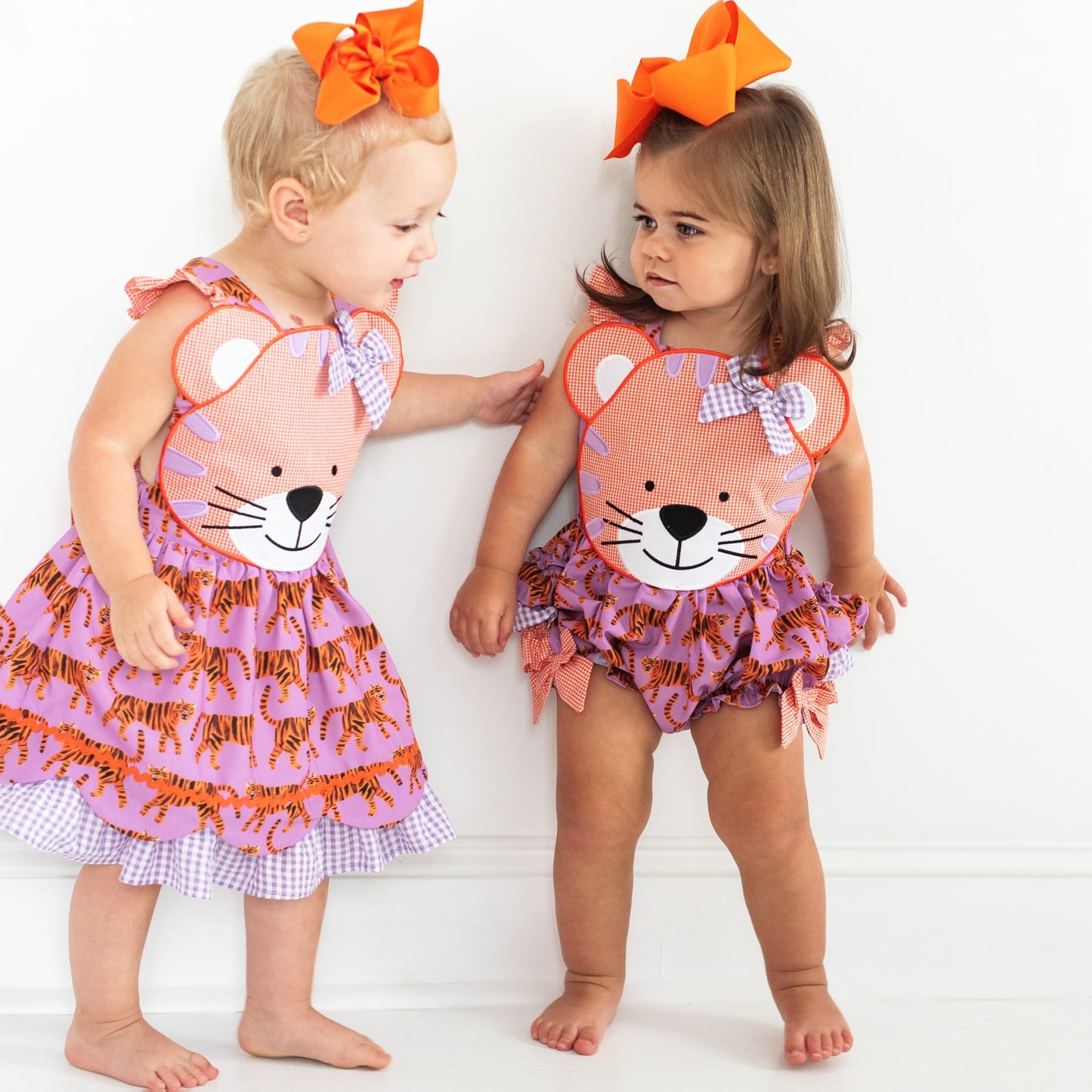 Orange & Purple Tiger Dress