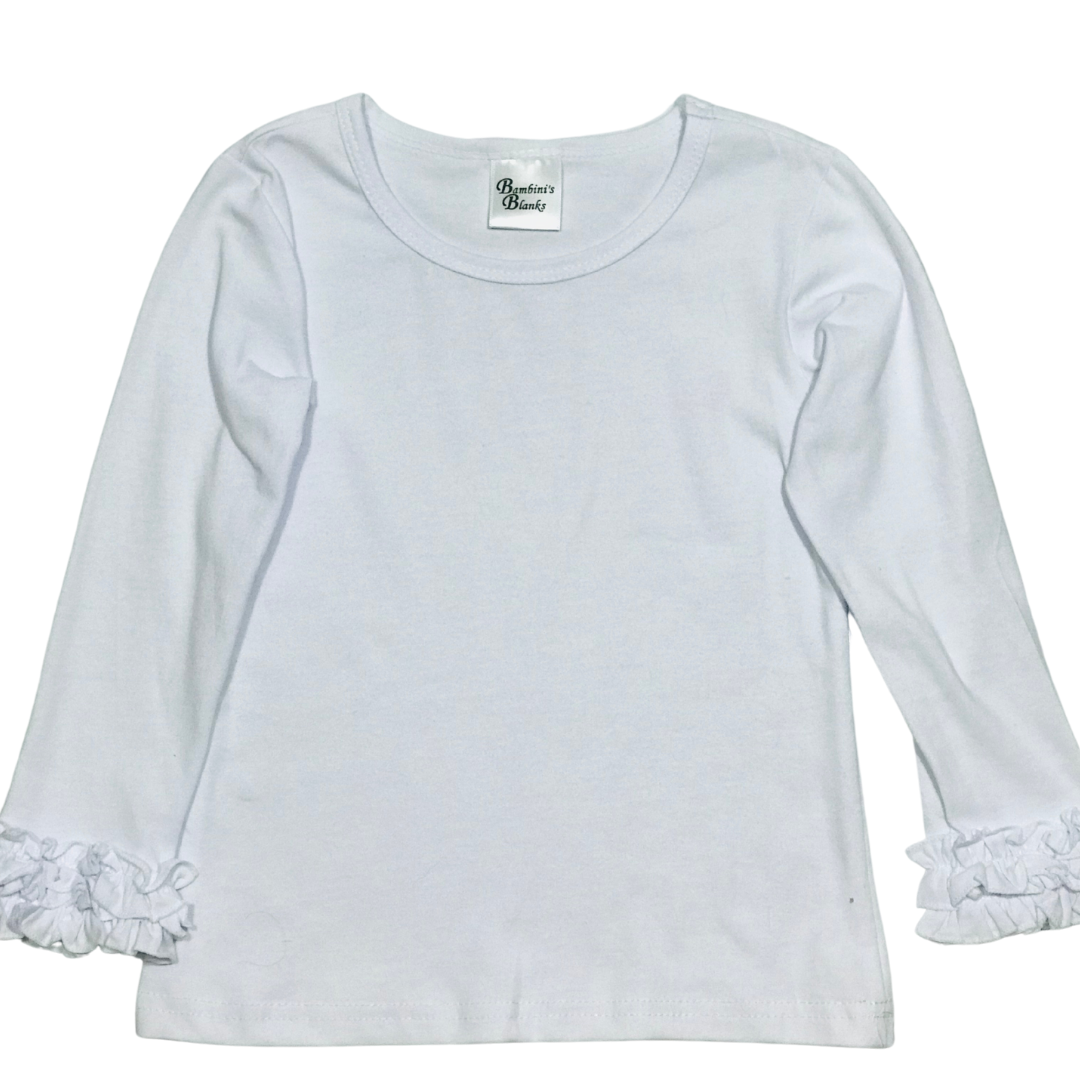 Blanks Long sleeve COTTON shirts with ruffles PINK - WHITE