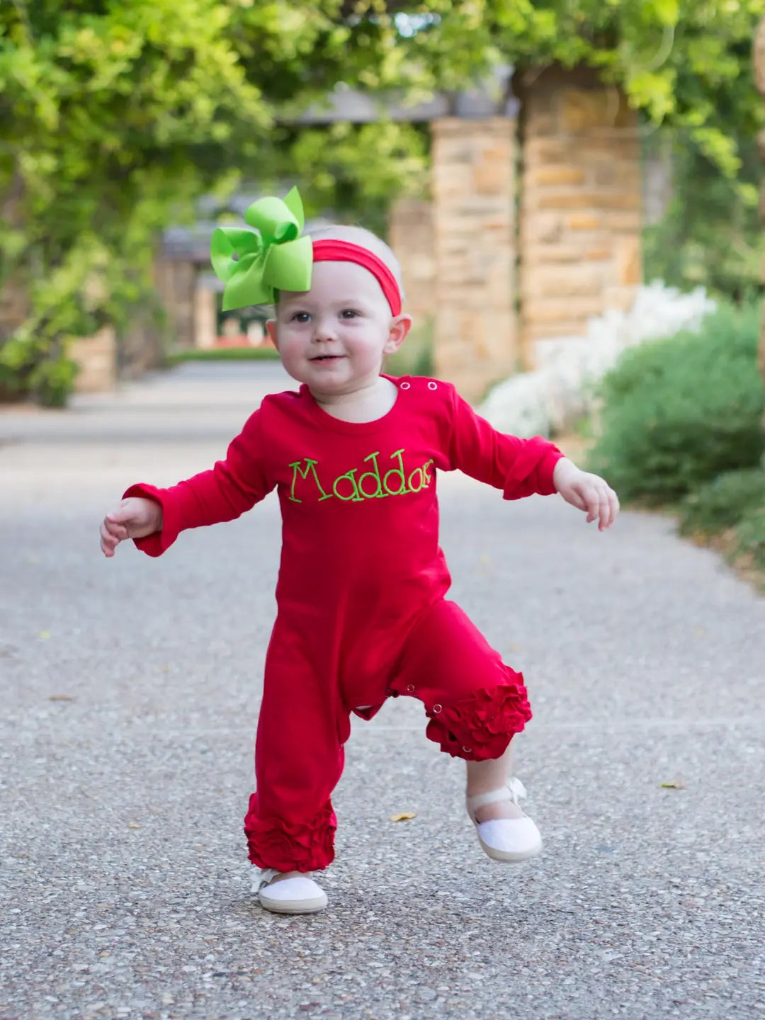 Girls Icing Ruffle Long Romper