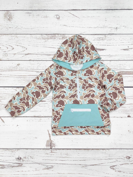 Kids Camouflage Hoodie With Zip