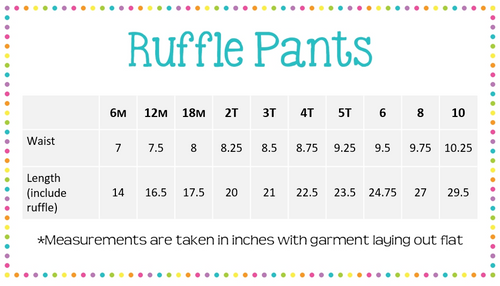 Girls Ruffle Pants