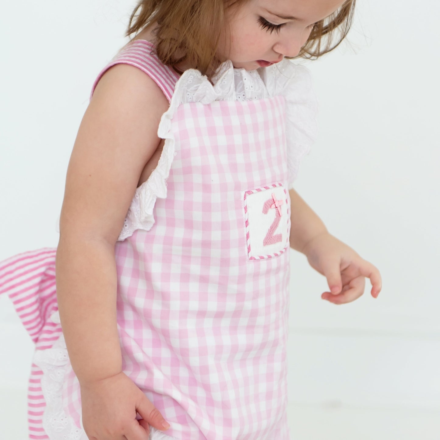 Girls Second Birthday Smocked Bubble